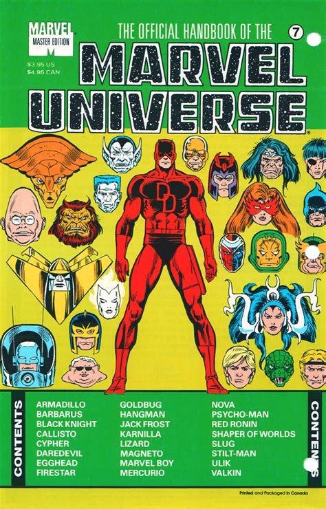 Official Handbook Of The Marvel Universe Master Edition Vol 1 7