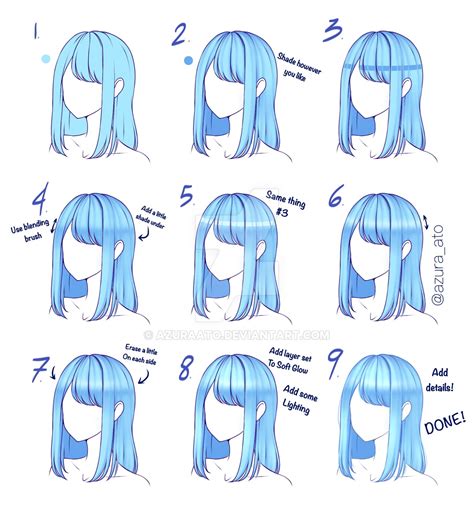 Hair Coloring Tutorial By Azuraato On Deviantart