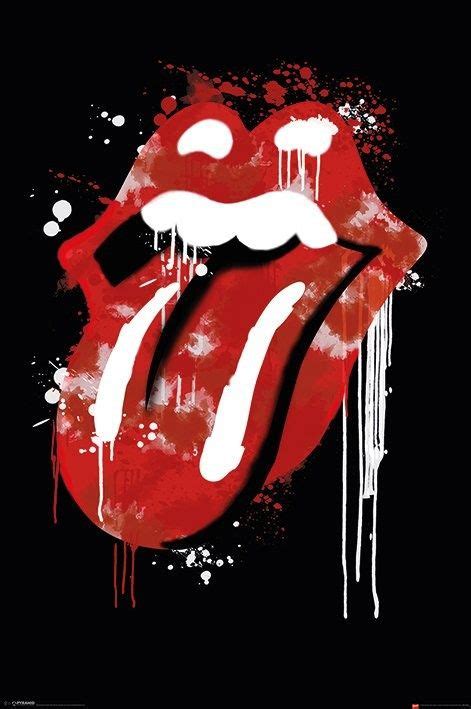 The Rolling Stones Graffiti Lips Poster | Rolling stones poster, Rolling stones logo, Rolling stones