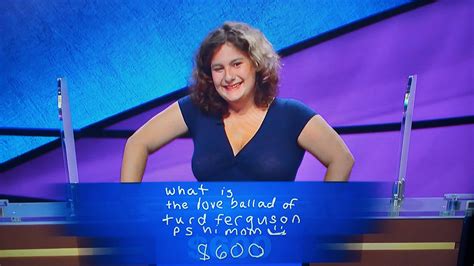 Woman Didnt Know The Correct Final Jeopardy Response So She