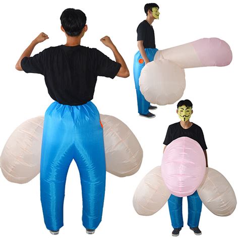 Adult Inflatable Pants Suit Hen Stag Fancy Dress Willy Penis Funny Costume Party Ebay