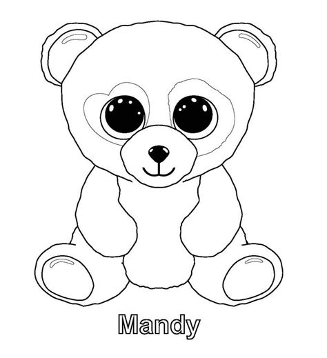 Ty Beanie Boo Coloring Pages Download And Print For Free