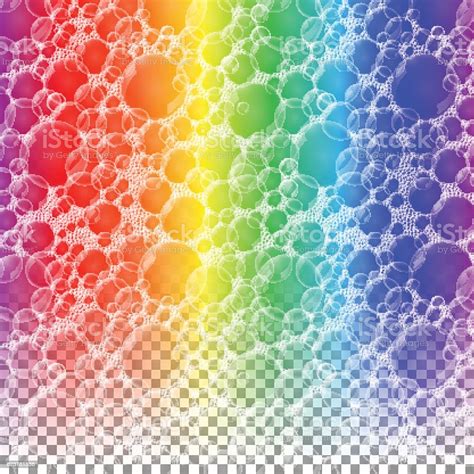 Soap Bubbles On A Rainbow Stock Illustration Download Image Now Backgrounds Bar Of Soap