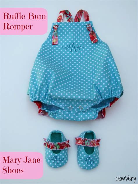 Sewvery Kcw Day 1 Monogrammed Ruffle Bum Romper And Baby Shoes