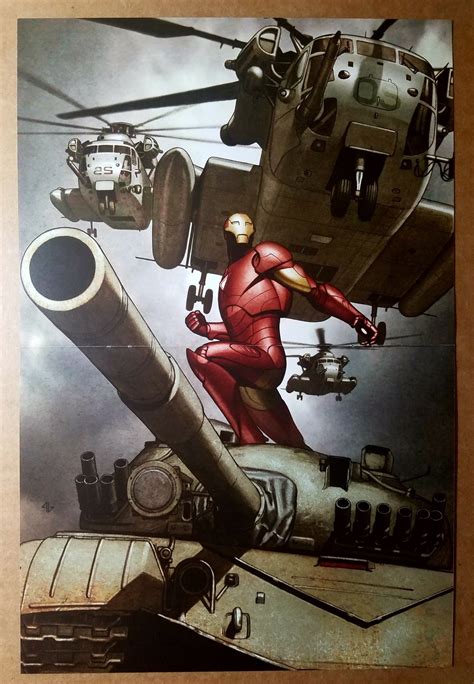Iron Man Tank Extremis Execute Program Marvel Poster By Adi Granov