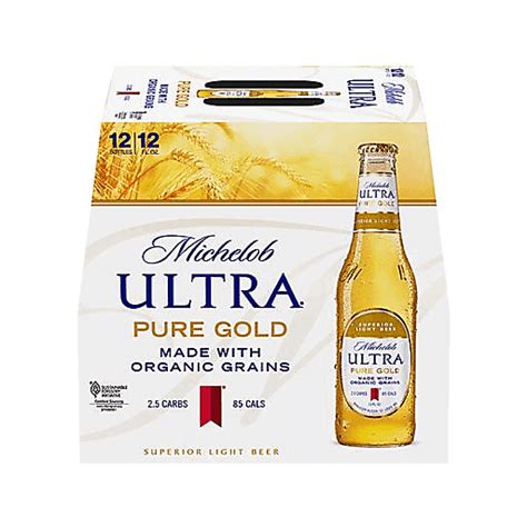 Michelob Ultra Pure Gold 12pkb 12 Oz Light Lager Bevmo