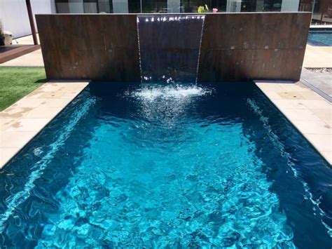 A Compass Pools 50m Plunge Install In Vercoe From The Bi Luminite Range Of Colours This Pool