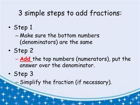 If you are trying to add fractions with different denominators, please read the section on how to find common denominators first. Kungfu math p4 slide8 (addition fraction)pdf