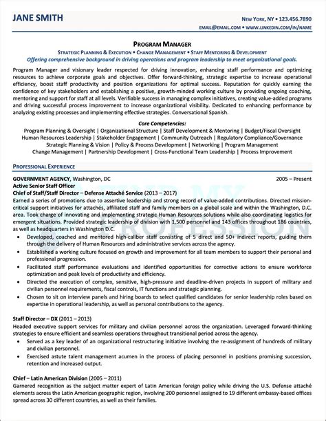 Professional Resume Examples For Executive Management Resume Example