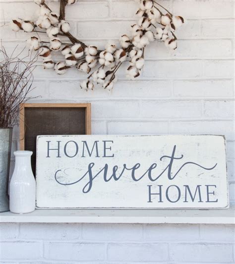 Home Sweet Home Rustic Wood Sign Rustic Wall Decor
