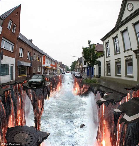 Incredible 3d Chalk Art The Best Apocalyptic Pavement Murals Photos