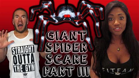 hot girl giant spider scare prank part iii youtube