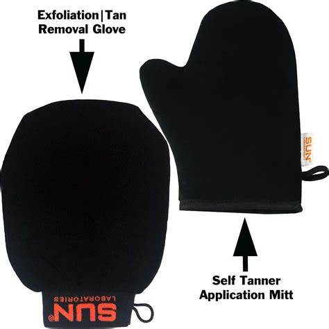 Self Tanner Application Mitt Body Exfoliation Glove Tan Remover And Pre Tan Prep Self Tanner