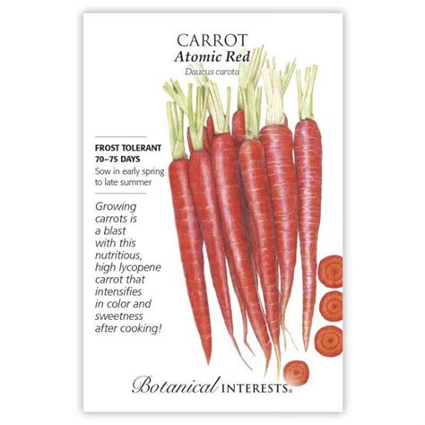 Carrot Atomic Red Seeds Sustainable Organic Q8