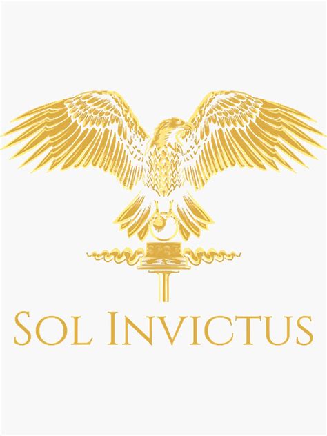 Ancient Rome Mythology Sol Invictus Roman Eagle Spqr Sticker