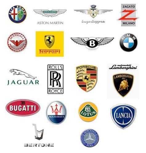 Symbol Rare Car Logos Canvas Nexus