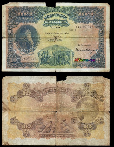 Portugal Banknotes Portugal Paper Money Catalog And Portuguese