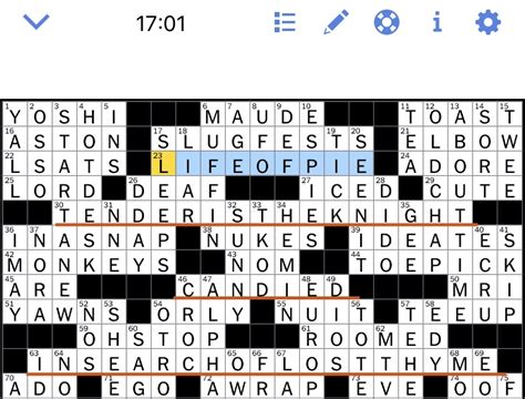 The New York Times Crossword Puzzle Solved: Sunday's New York Times ...