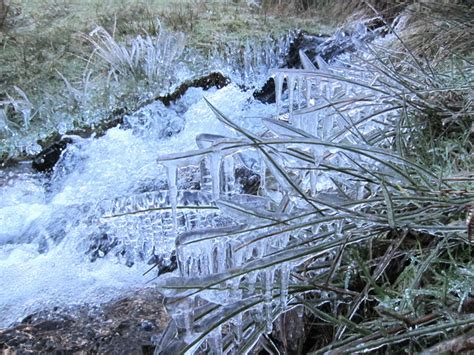 Ice On Light Spout Hollow © Dave Croker Geograph Britain And Ireland