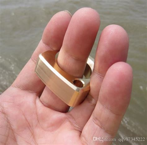 2020 H59 Brass Edc Single Finger Knuckle Duster Ring Paper Weight Cnc