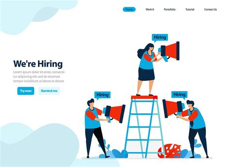 Website Design Of Hire And Employee Recruitment Were Hiring For