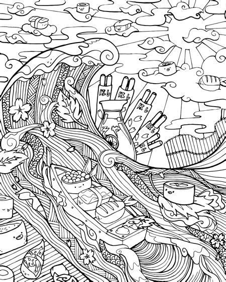 Cinnamon Roll Coloring Page At Free