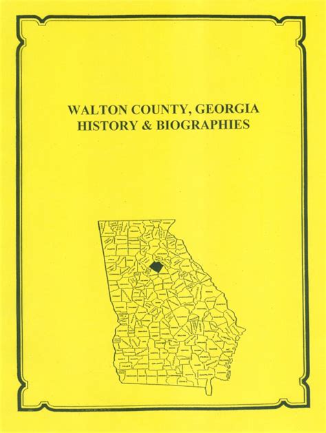 Walton County Georgia History And Biographies Mountain Press And