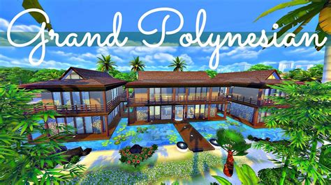 Sims 4 Interior Design Grand Polynesian Hotel W Willbroski Youtube