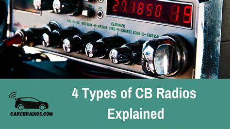The 4 Types Of Cb Radios Explained