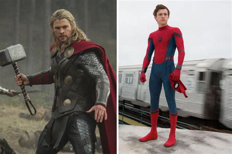 Avengers Infinity War Spiderman Tom Holland Thor Chris Hemsworth