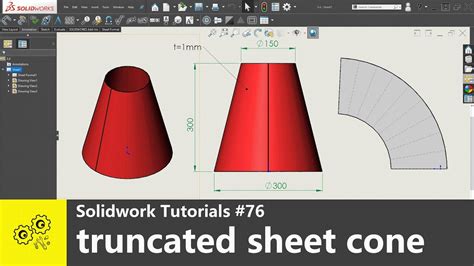 Solidworks Tips 76 How To Make Truncated Sheet Cone Sheet Metal