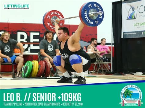 Recap Team Keep Pulling At The 2018 Florida Weightlifting State