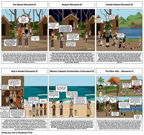 Lewis And Clark Native American Stan Storyboard