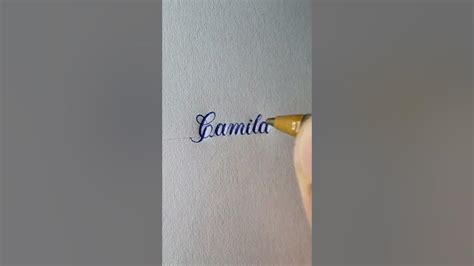 How To Write Camila Cursive Youtube