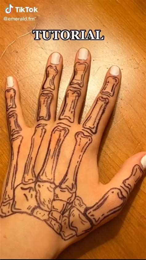 Skeleton Hand Tattoo Art Tutorial Tattoo Lovers Tattoo Art