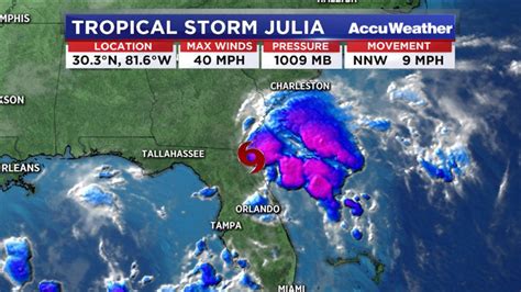 Tropical Storm Julia Forms Along Coast Of Florida Abc13 Houston