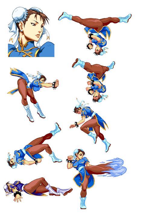 Chun Li Sprites Hd By Gabriel444 On Deviantart