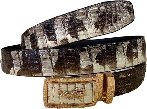 Genuine Original Real Alligator Crocodile Leather Belt Mens Width 3