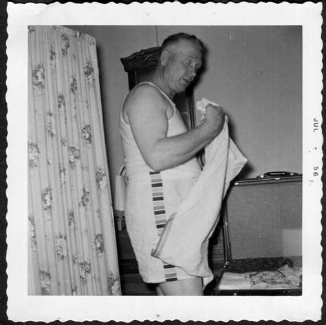 Vintage Photo Dad In His Underwear Packing For Business Trip Etsy UK