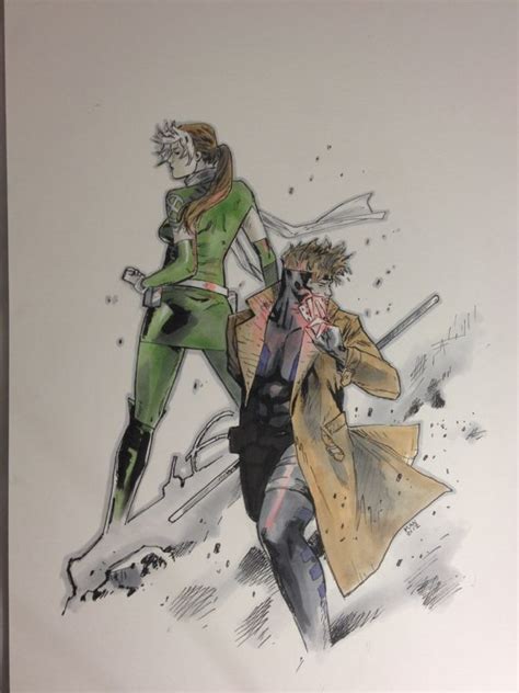 Gambit And Rogue Comic Art Marvel Art Rogue Gambit