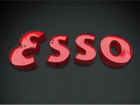 Esso Neon Letters Sign Hershey 2018 Rm Sothebys