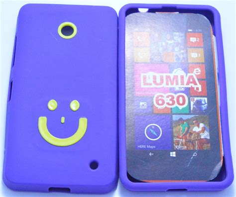 High Quality Smiley Designer Silicone Back Case For Nokia Lumia 630