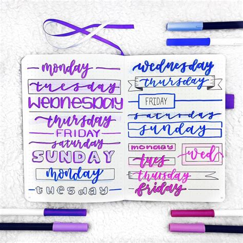Hundreds Of Awesome Bullet Journal Headers Sweet PlanIt