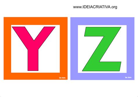 Alfabetos Ideia Criativa Alfabeto Quadradinho Colorido Para Imprimir