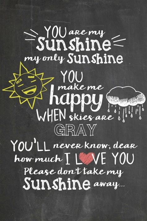 Looking for more free you are my sunshine printable. 'You Are My Sunshine' Free Chalkboard Printable - Juggling ...