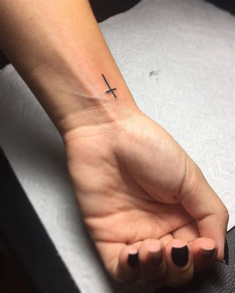 Women Tattoo Small Cross Tattoo Your Number One