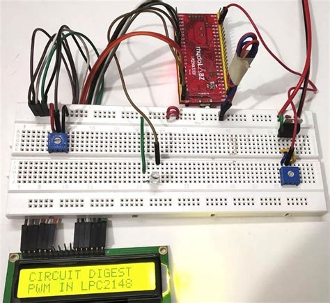 Circuit Hardware For Pulse Width Modulation Pwm Using Arm7 Lpc2148
