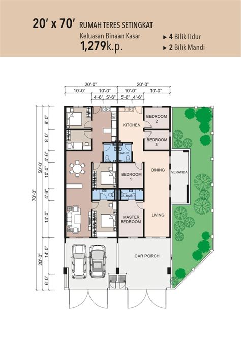 Homeku Water Terrace Floor Plan Myans Villas Type A East Facing