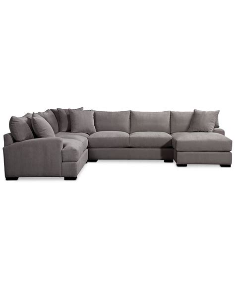 Furniture Rhyder 4 Pc 112 Fabric Sectional Sofa With Chaise Created