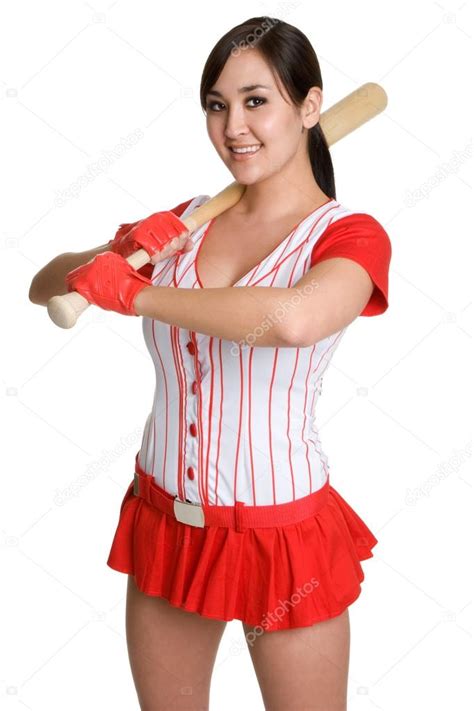 Sexy Baseball Woman Stock Photo Keeweeboy